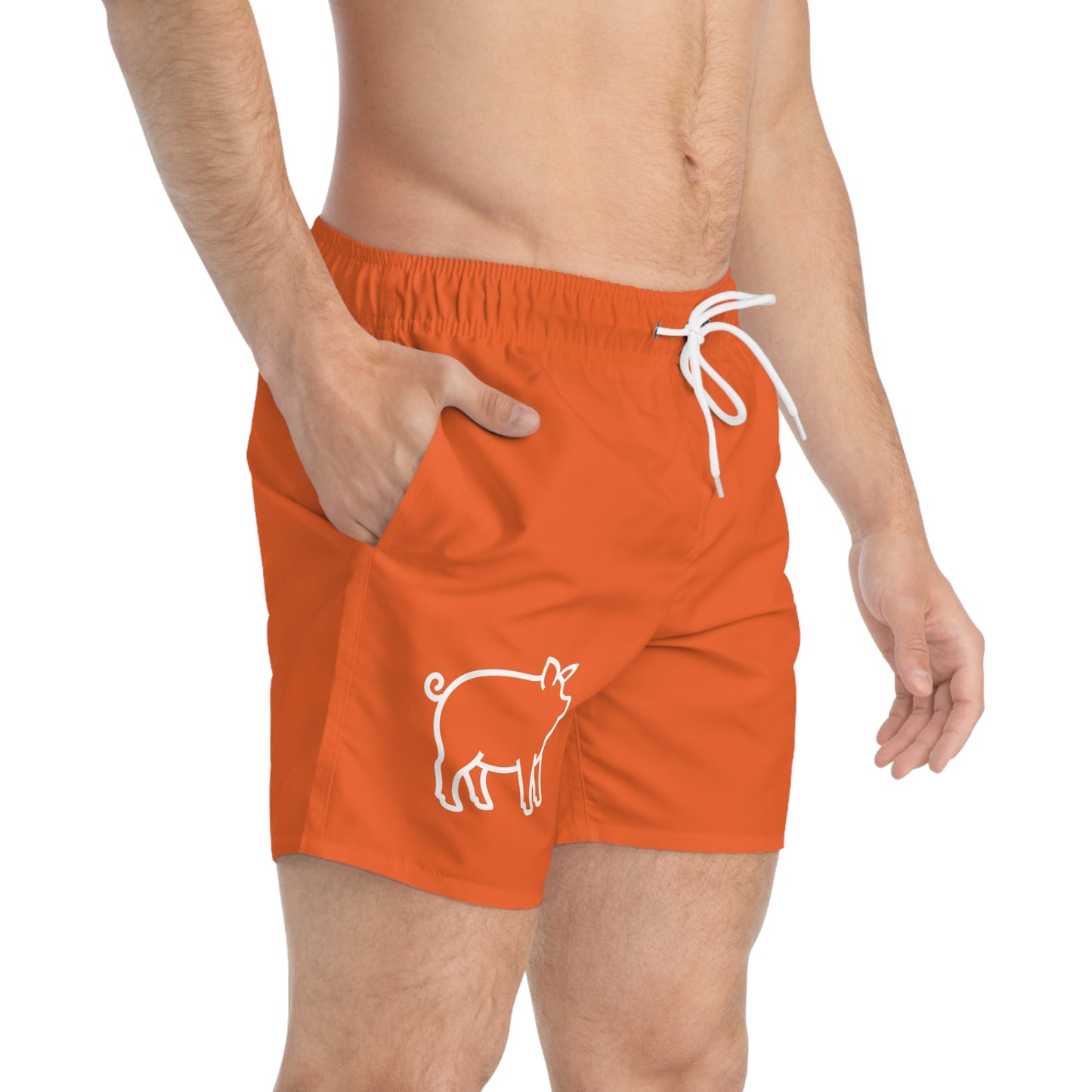 Pig Swim Trunks- Orange