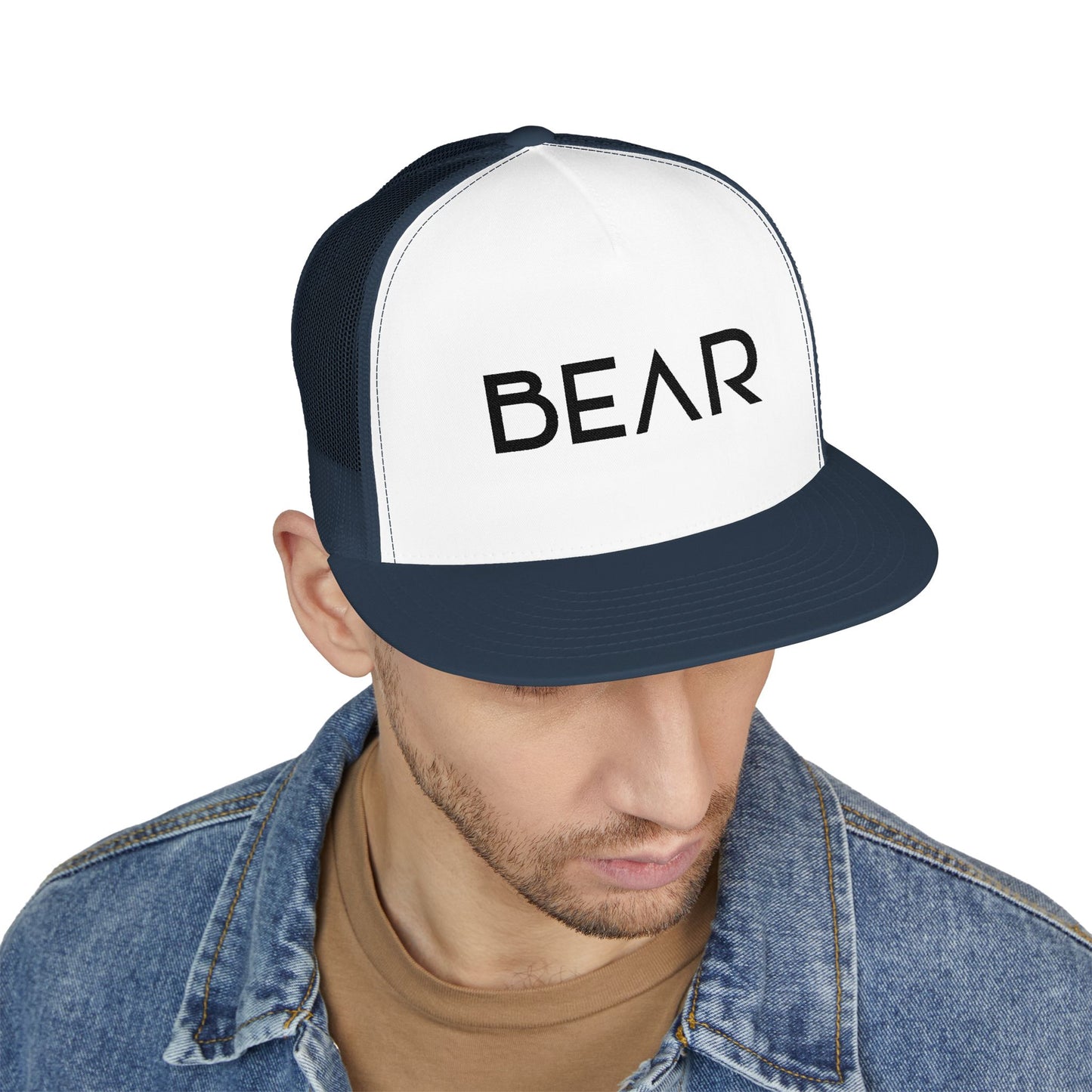 Bear 5 Panel Trucker Cap