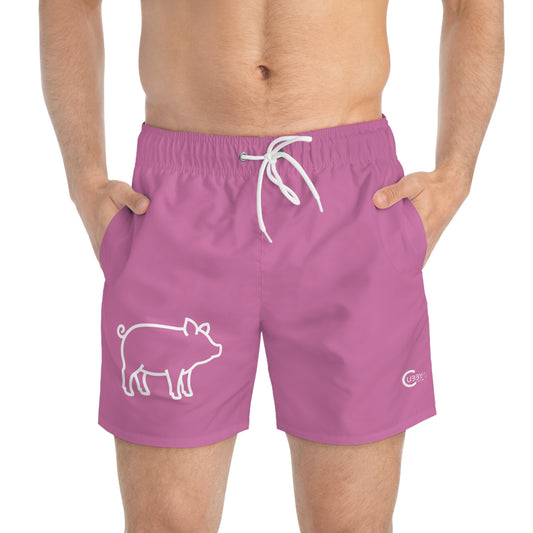 Pig Swim Trunks- Pink