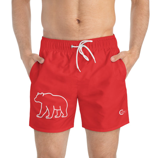 Bear Swim Trunks- Red