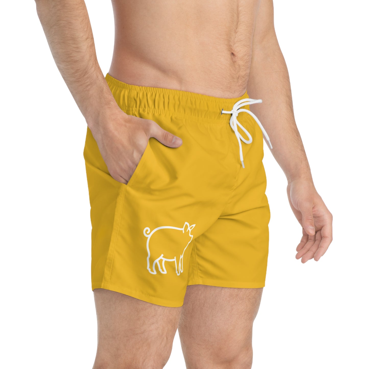 Pig Swim Trunks- Yellow