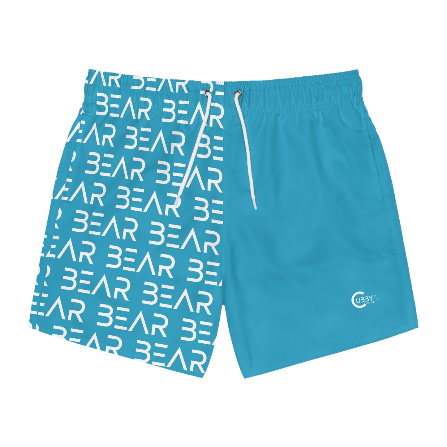 Modern Bear Swim Trunks- Turquoise