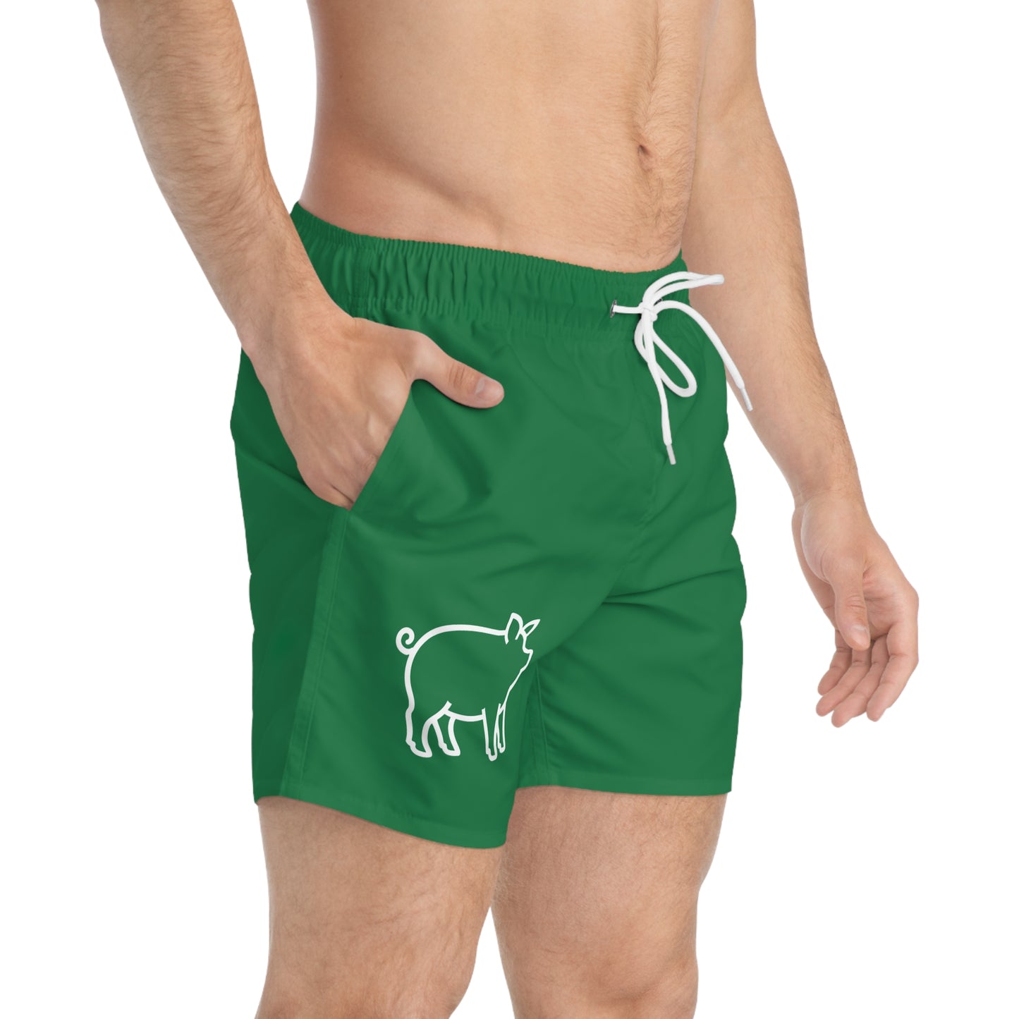 Pig Swim Trunks- Green