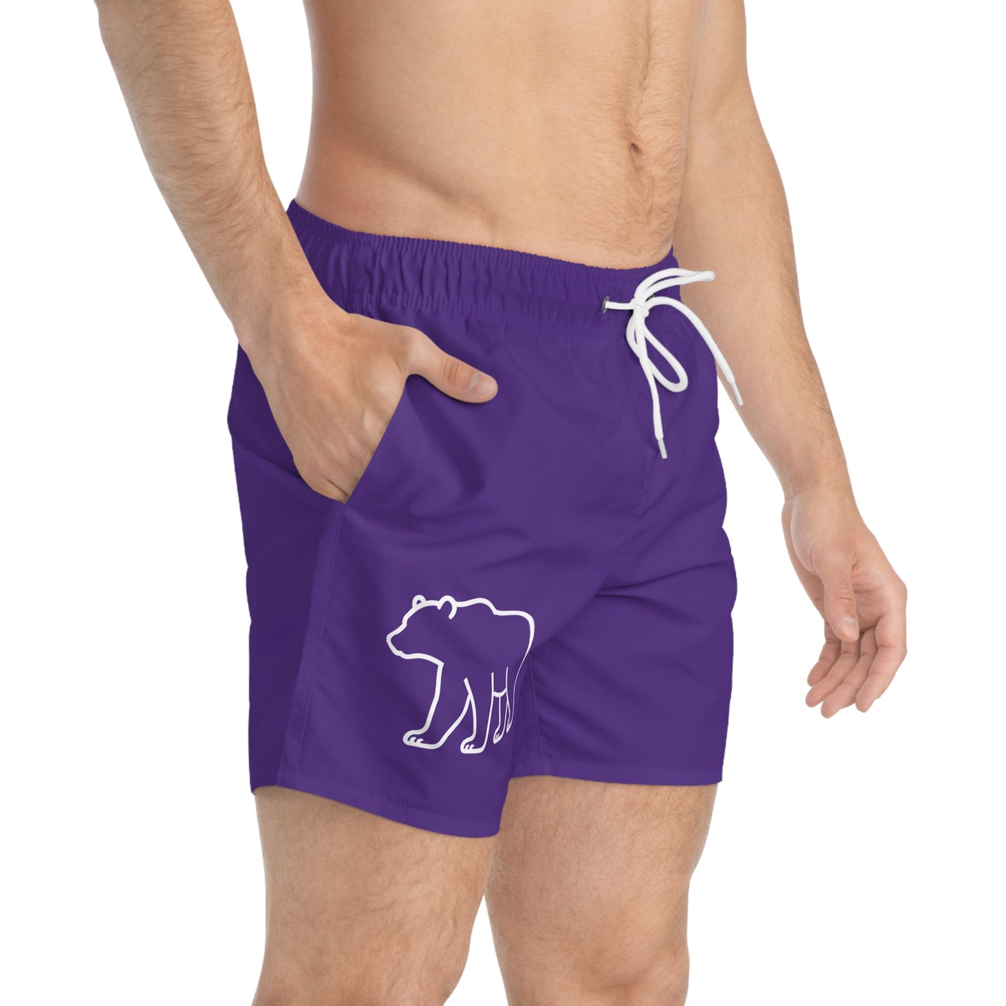 Bear Swim Trunks- Purple