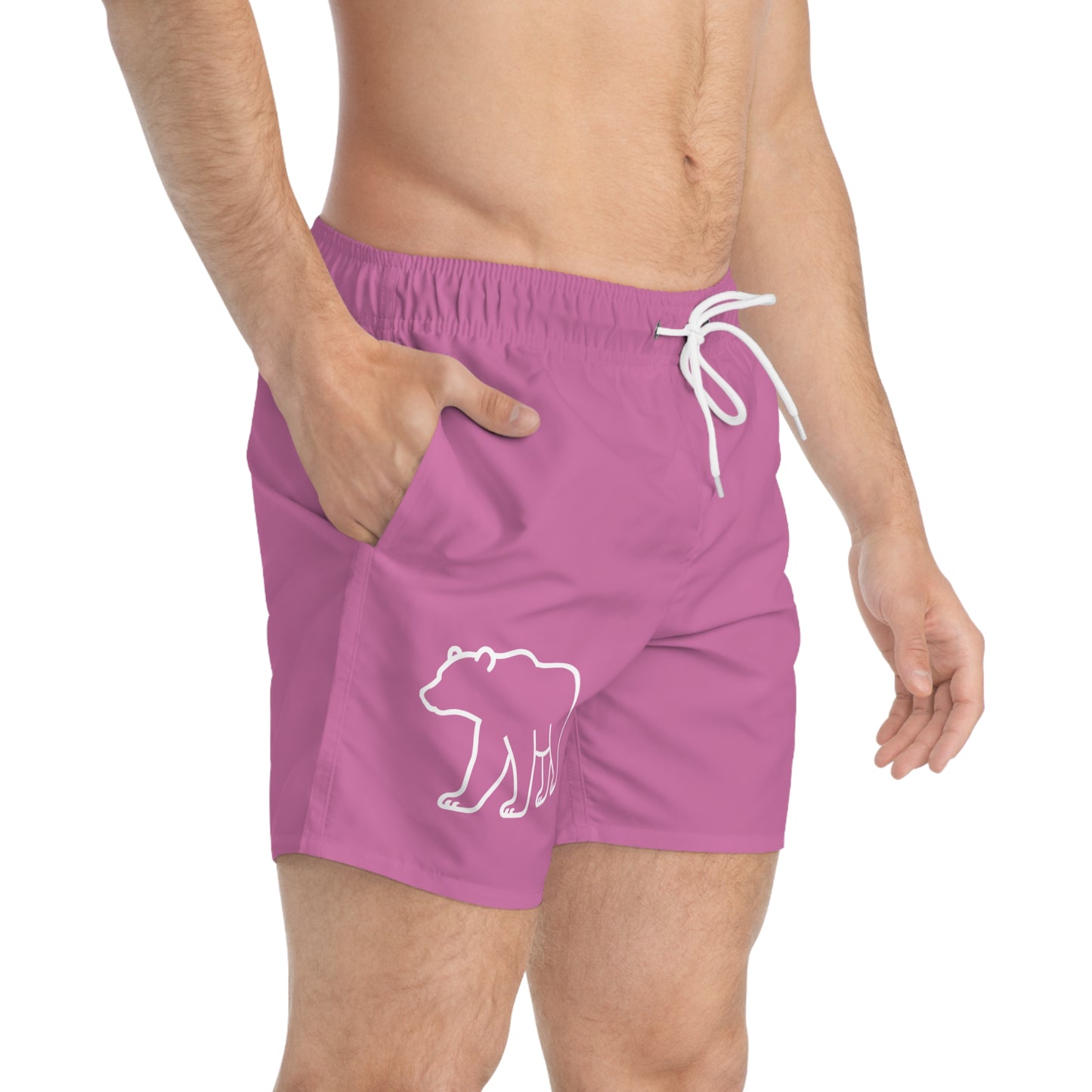 Bear Swim Trunks- Pink
