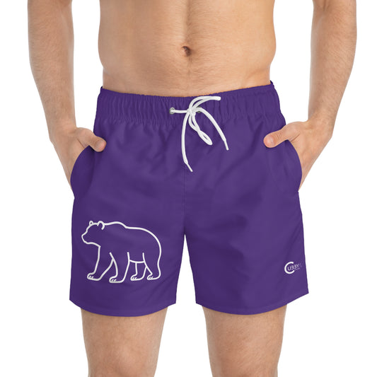Bear Swim Trunks- Purple