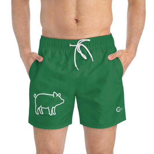 Pig Swim Trunks- Green