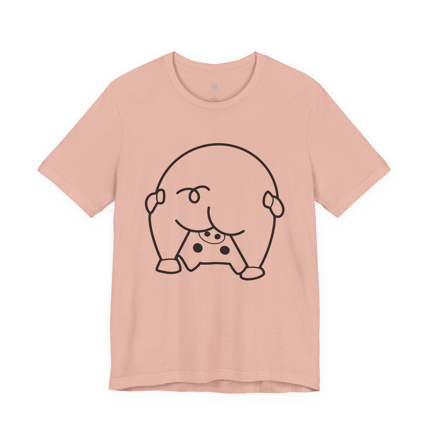 Shy Piglet Tshirt by Wil Man