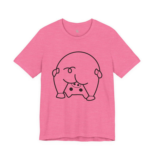Shy Piglet Tshirt by Wil Man