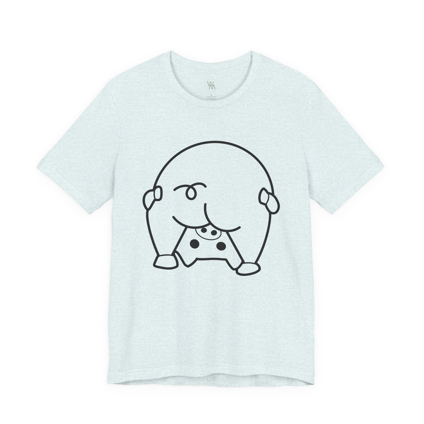 Shy Piglet Tshirt by Wil Man