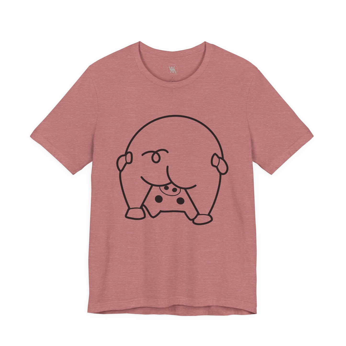 Shy Piglet Tshirt by Wil Man