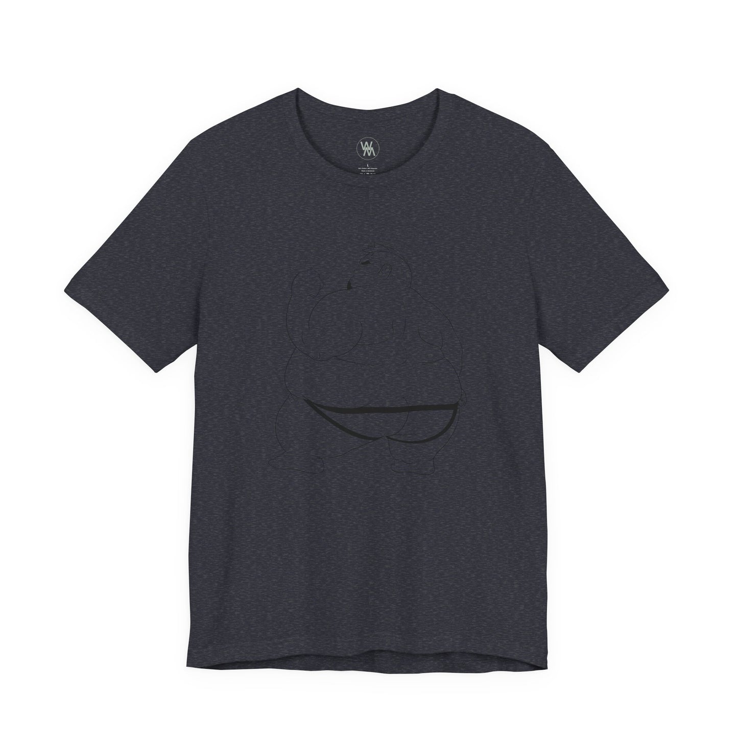 Chubby Lover BLK Tshirt by Wil Man