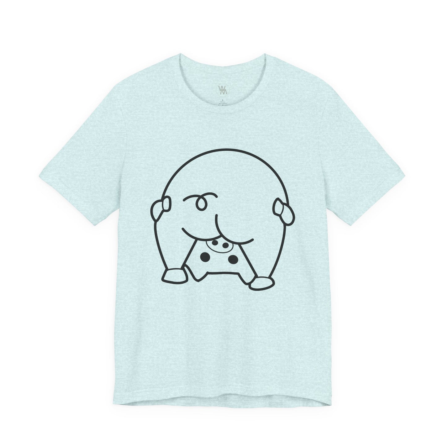 Shy Piglet Tshirt by Wil Man