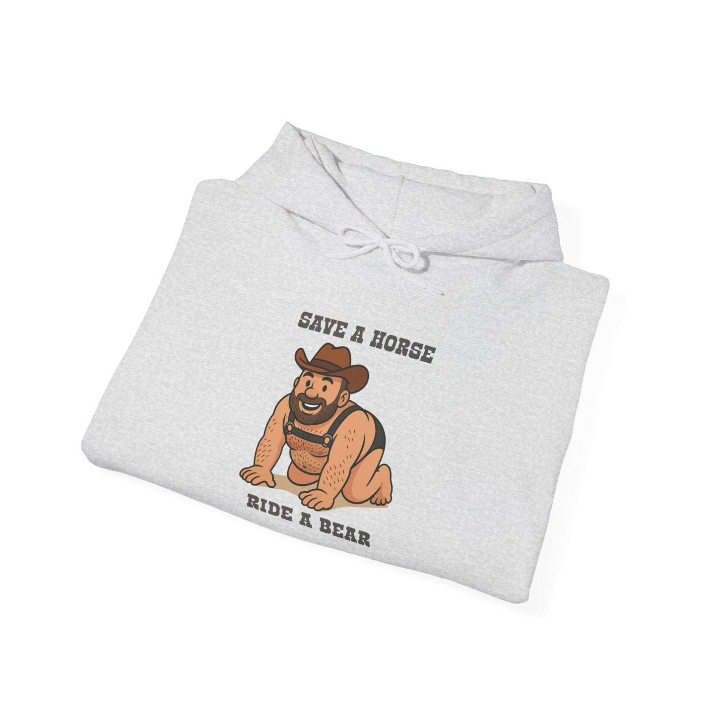 Save a Horse Ride a Bear Hoodie- Cozy & Stylish Sweatshirt
