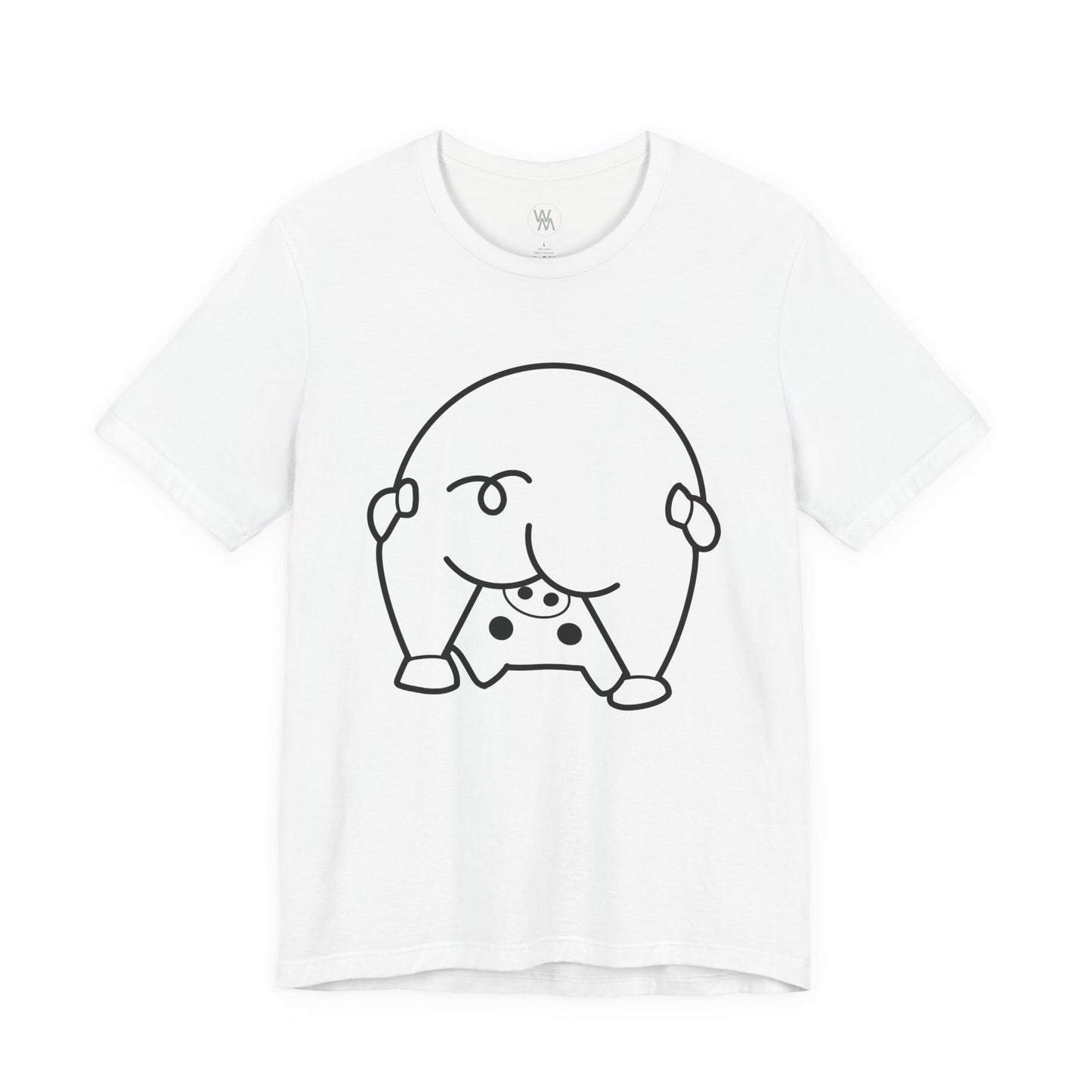 Shy Piglet Tshirt by Wil Man