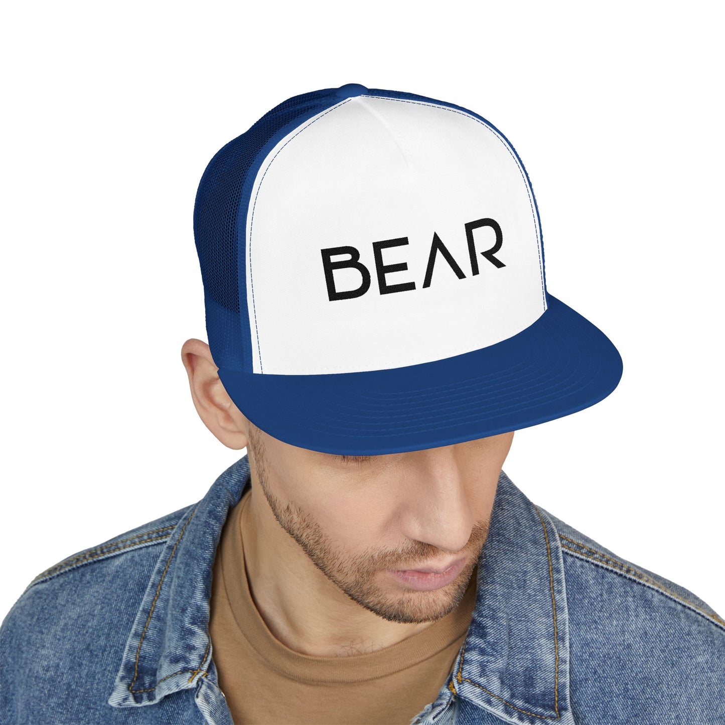 Bear 5 Panel Trucker Cap