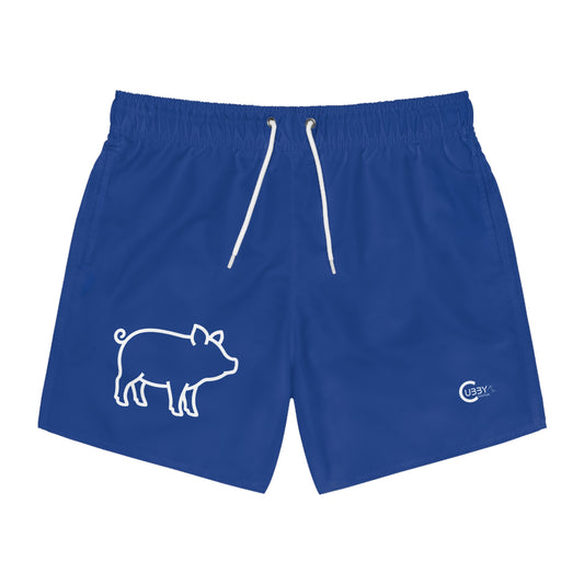 Pig Swim Trunks- Blue