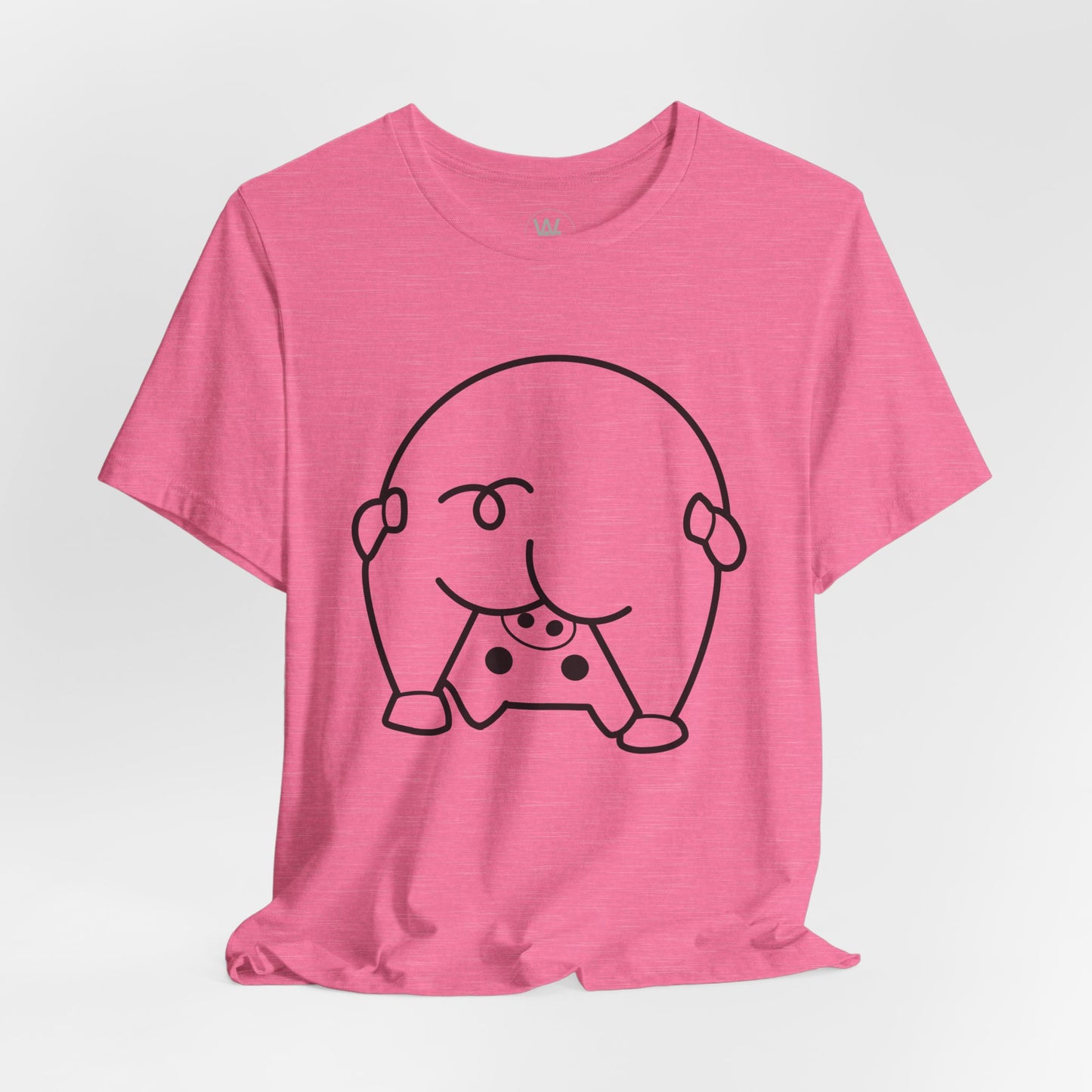 Shy Piglet Tshirt by Wil Man
