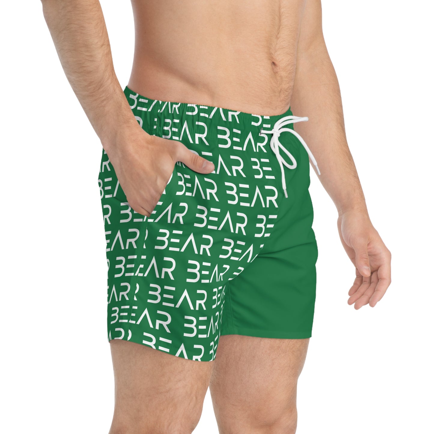 Modern Bear Swim Trunks- Green