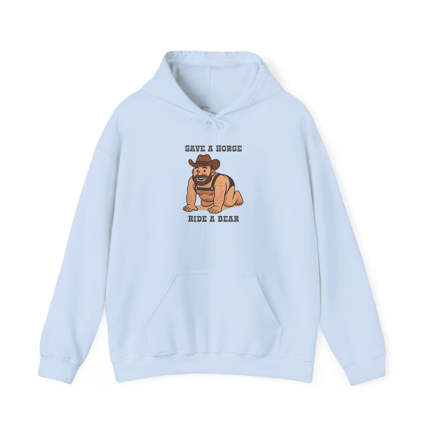 Save a Horse Ride a Bear Hoodie- Cozy & Stylish Sweatshirt