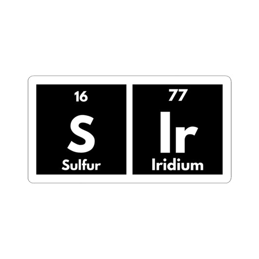 Periodic S Ir Sticker