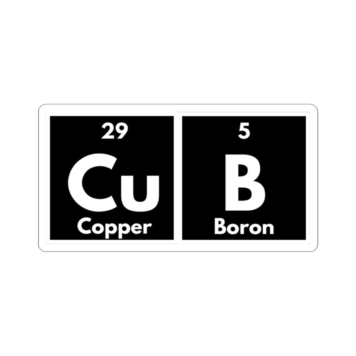 Periodic CuB Sticker – Cubby Couture