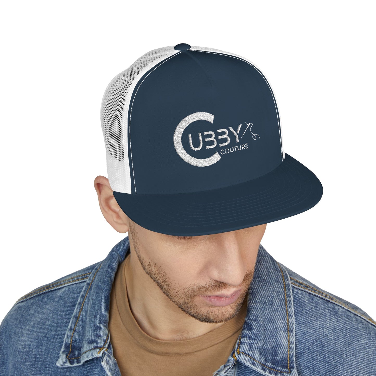 Cubby Couture 5 Panel Trucker Cap.