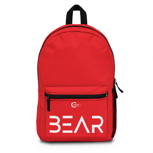 Modern Bear Backpack- Red