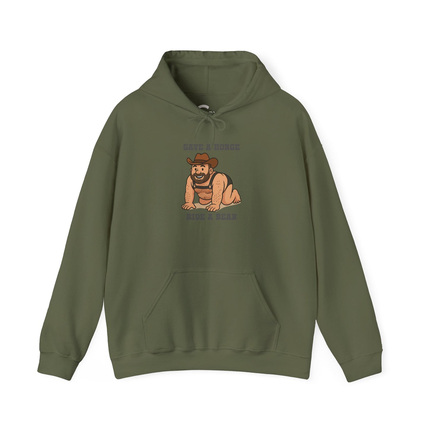 Save a Horse Ride a Bear Hoodie- Cozy & Stylish Sweatshirt