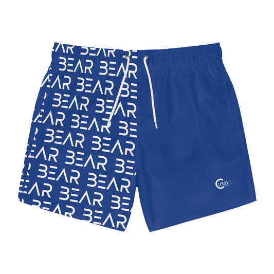 Modern Bear Swim Trunks- Blue