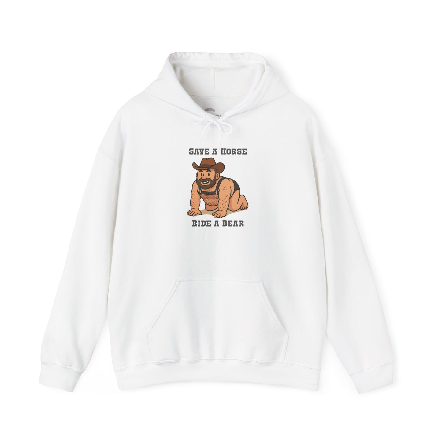 Save a Horse Ride a Bear Hoodie- Cozy & Stylish Sweatshirt
