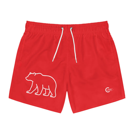 Bear Swim Trunks- Red
