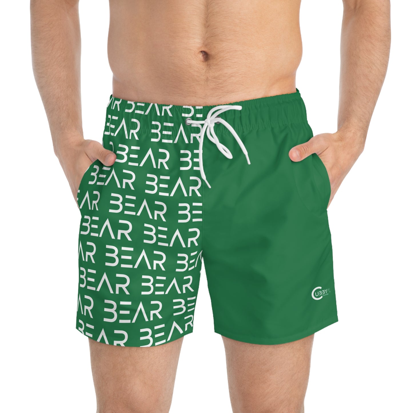 Modern Bear Swim Trunks- Green