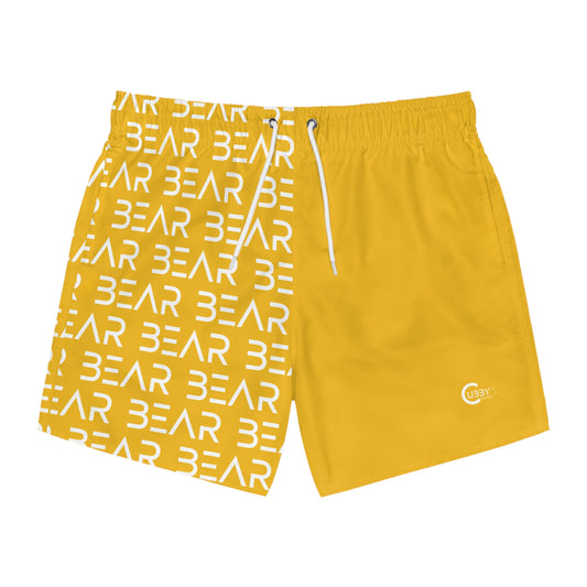 Modern Bear Swim Trunks- Yellow