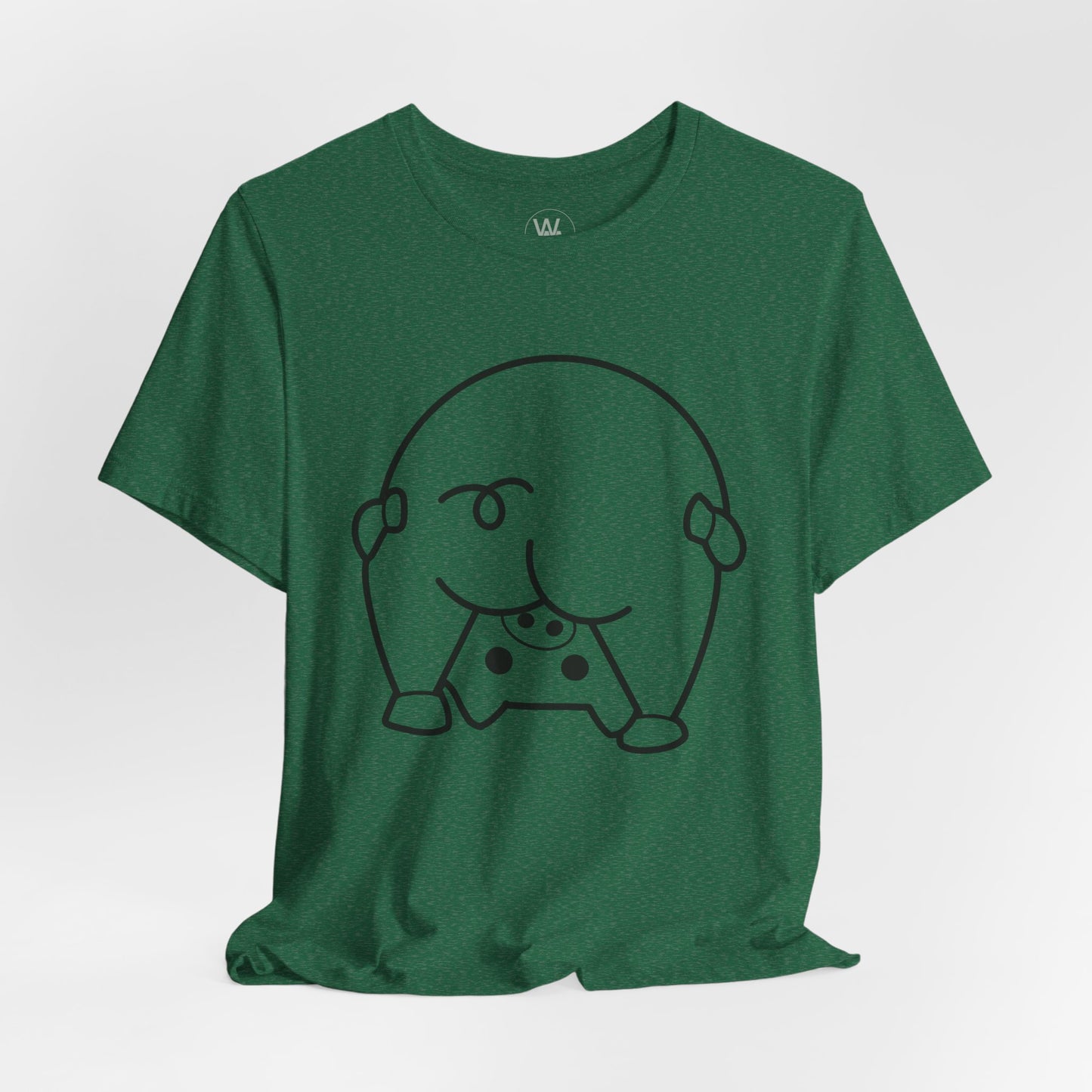 Shy Piglet Tshirt by Wil Man