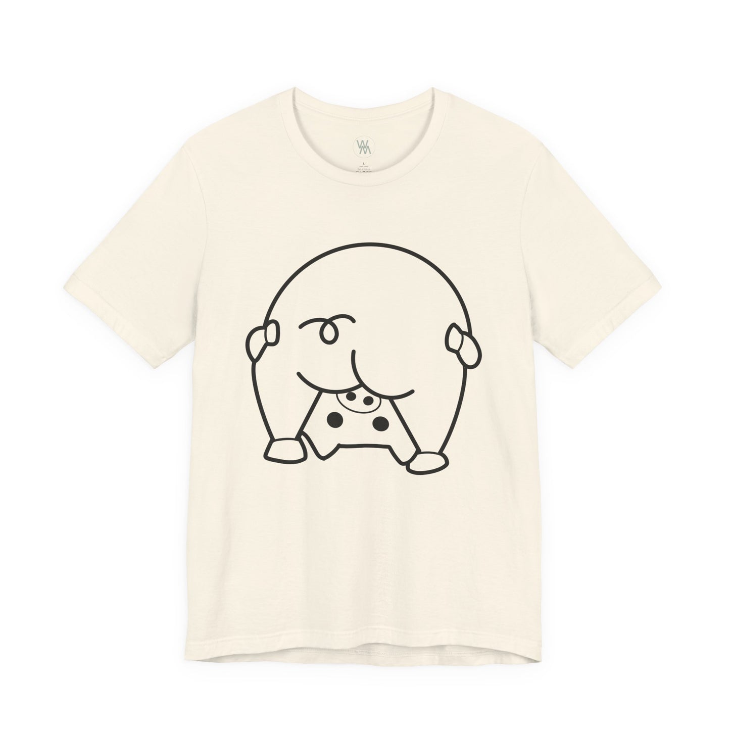 Shy Piglet Tshirt by Wil Man
