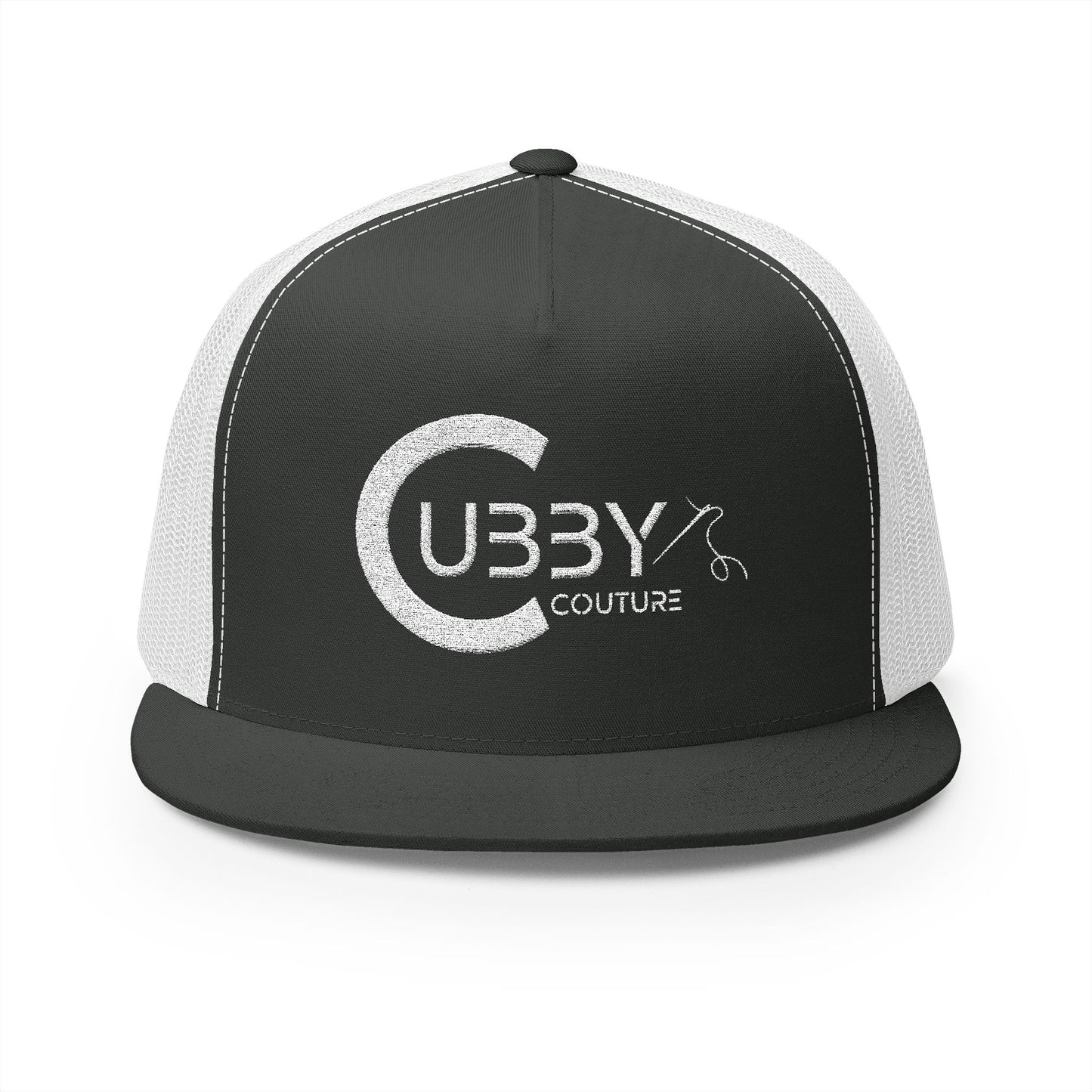 Cubby Couture 5 Panel Trucker Cap.