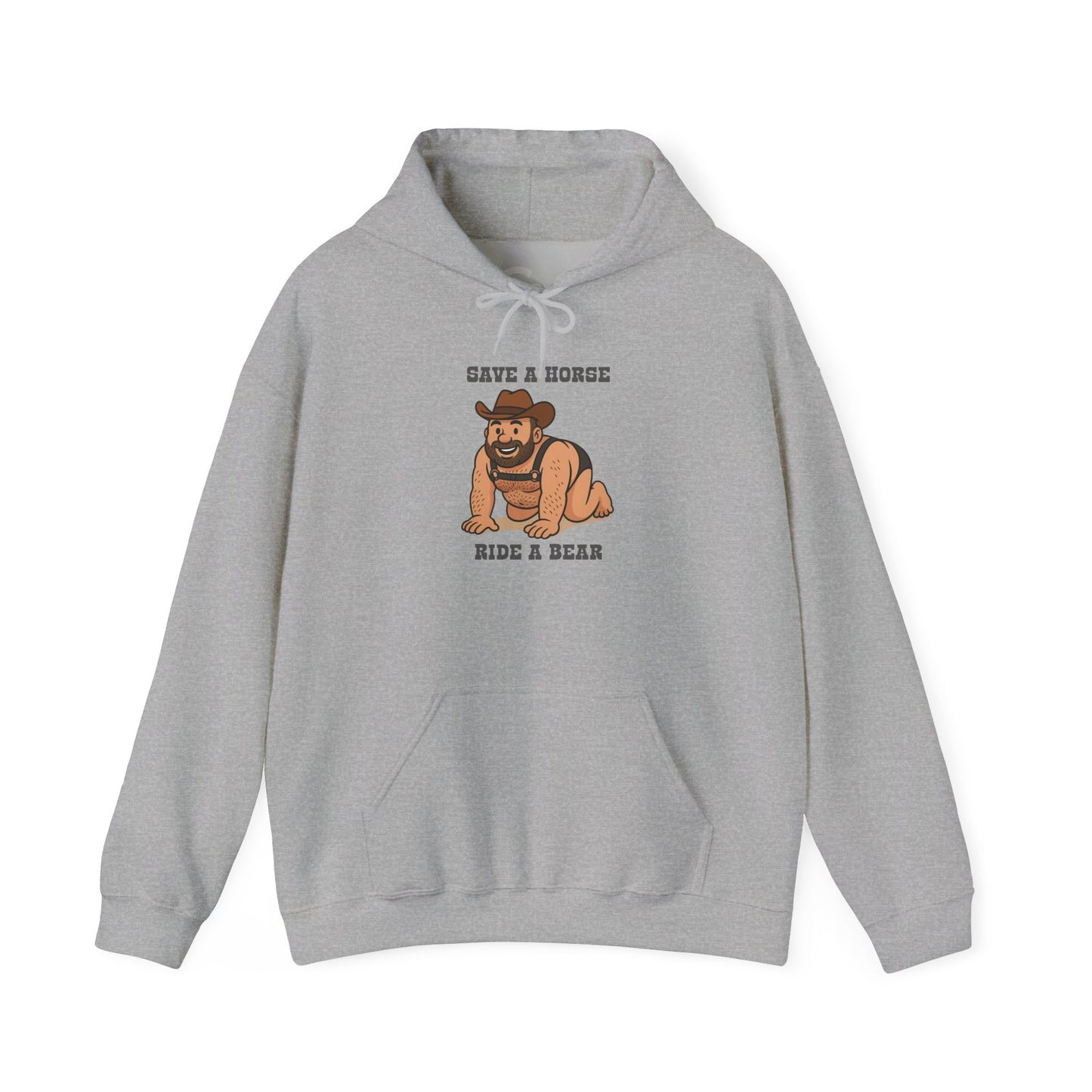 Save a Horse Ride a Bear Hoodie- Cozy & Stylish Sweatshirt