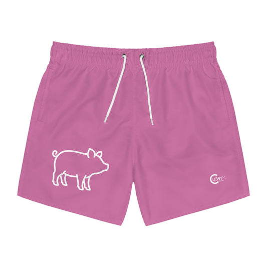 Pig Swim Trunks- Pink