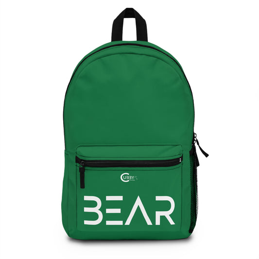 Modern Bear Backpack- Green