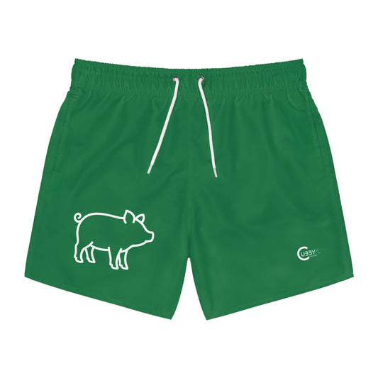 Pig Swim Trunks- Green